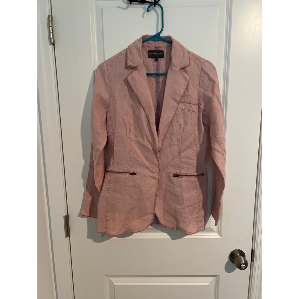 Michael Stars Woven Linen Deconstructed Blazer – Size XS